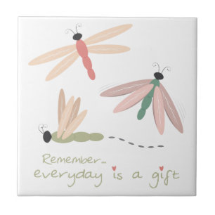 Dragonfly Day Gift Tegeltje