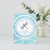 Dragonfly Denking of You Briefkaart (Staand voorkant)
