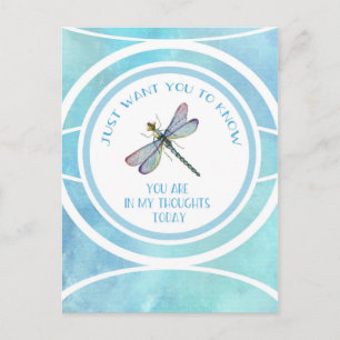 Dragonfly Denking of You Briefkaart