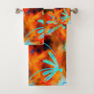 Dragonfly Desert Flit Bath Towel Set Bad Handdoek