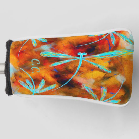 Dragonfly Desert Golf Head Hoesje Golfheadcover (Voorkant)