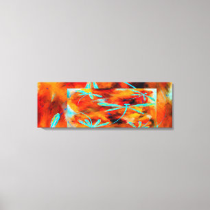 Dragonfly Desert Montage Canvas Afdruk