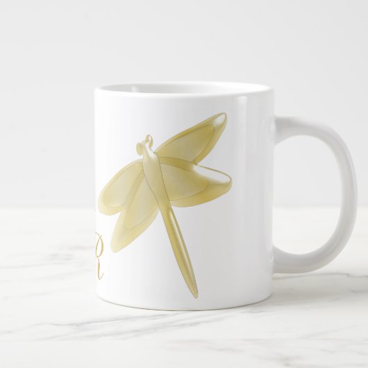 Dragonfly Design monogram Jumbo Beker (Rechts)