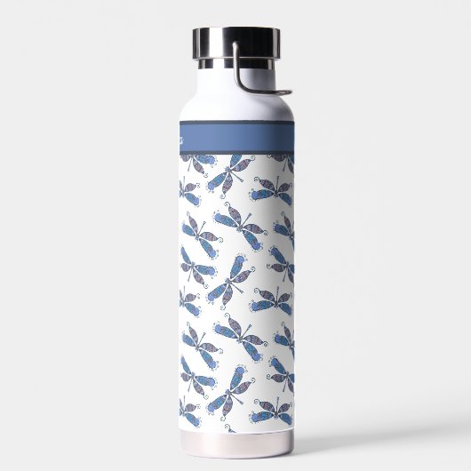 Dragonfly Design Pattern Custom Water Bottle Waterfles (Links)