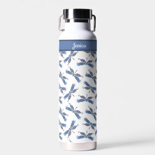 Dragonfly Design Pattern Custom Water Bottle Waterfles
