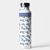 Dragonfly Design Pattern Custom Water Bottle Waterfles (Rechts)