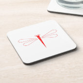 Dragonfly - dessous de verre en plastique dur - en (Côté gauche)