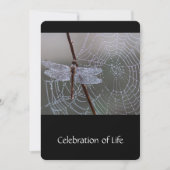 Dragonfly Dewdrops, Invitation du service commémor (Devant)