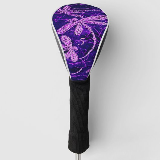 Dragonfly Disco Golf Head Hoesje Golfheadcover (Voorkant)