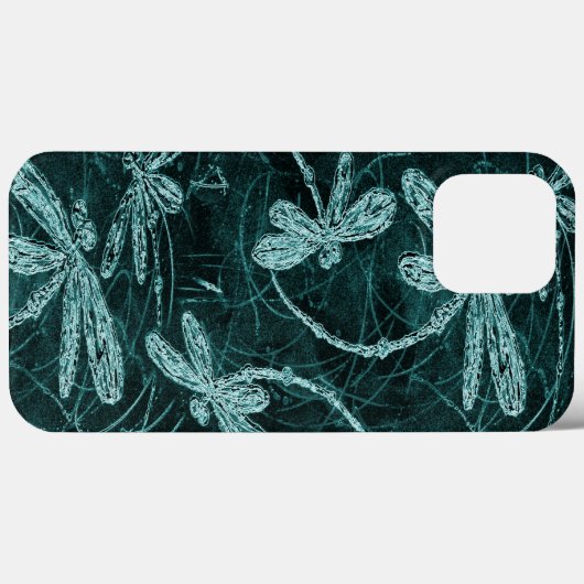 Dragonfly Disco Midnight Blue Case-Mate iPhone Case (Achterkant (horizontaal))