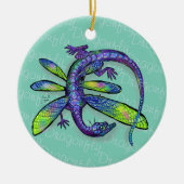 Dragonfly Dragon Keramisch Ornament (Voorkant)