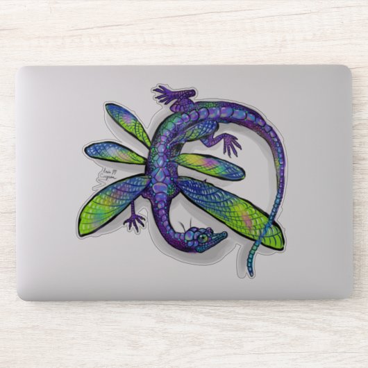 Dragonfly Dragon Sticker (Computer)
