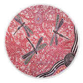 Dragonfly Dreaming Keramische knop (Voorkant)