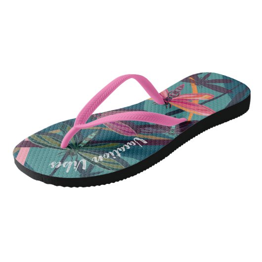 Dragonfly Dreams aangepaste Teenslippers (Schuin)