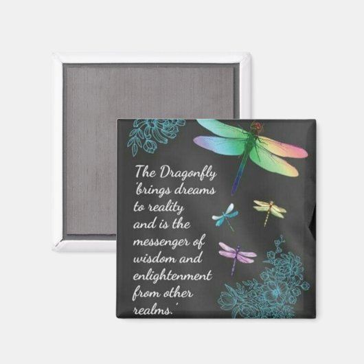 Dragonfly Dreams, aimant de message (Recto/Verso)