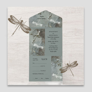 Dragonfly Dreams All in One Faire-part de mariage