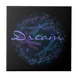 "Dragonfly Dreams" — keramische tegel Tegeltje