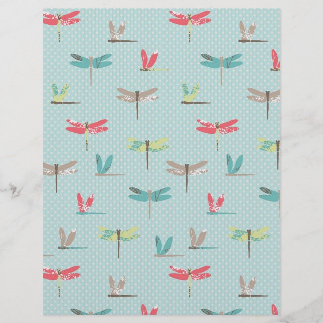 Dragonfly Dreams Scrapbook Paper (Voorkant)