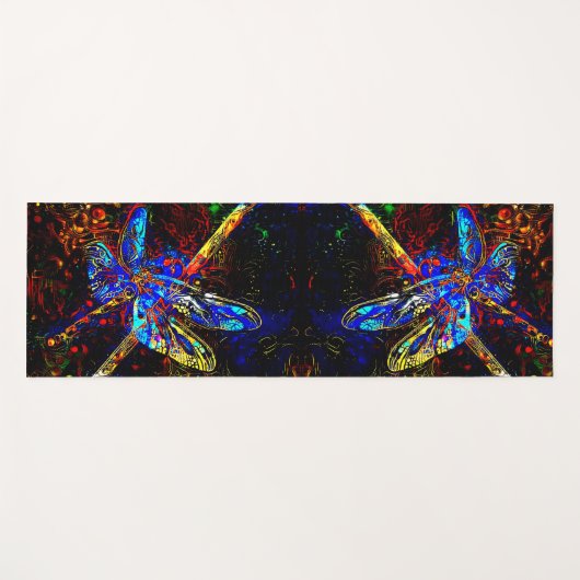 Dragonfly Dreams Yogamat (Voorkant (horizontaal))