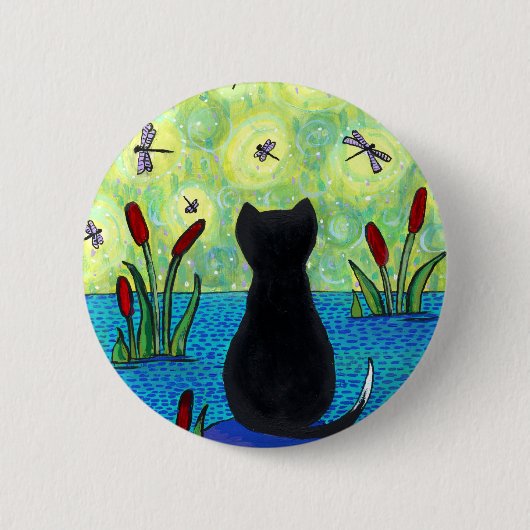 Dragonfly-droompen Ronde Button 5,7 Cm (Voorkant)