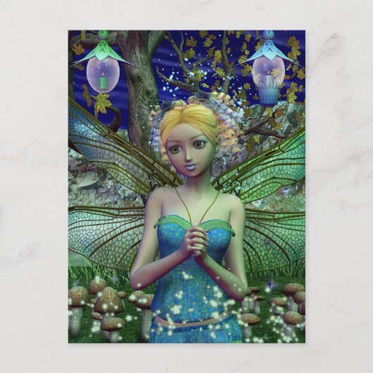 Dragonfly Dusting Briefkaart (Voorkant)