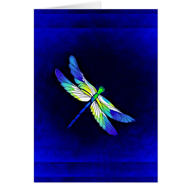 Dragonfly Electric Blue - Personalise with a name (Devant)