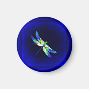 Dragonfly Electric Blue - Personaliseren met een n Magneet