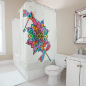 Dragonfly électrique Un rideau de douche (En situation)