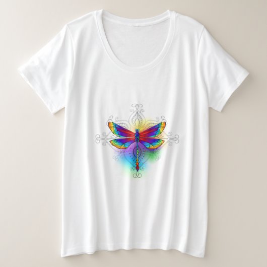 Dragonfly en arc-en-ciel (Design devant)