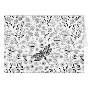 Dragonfly en bloemen