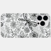 Dragonfly en bloemen Case-Mate iPhone case (Achterkant (horizontaal))