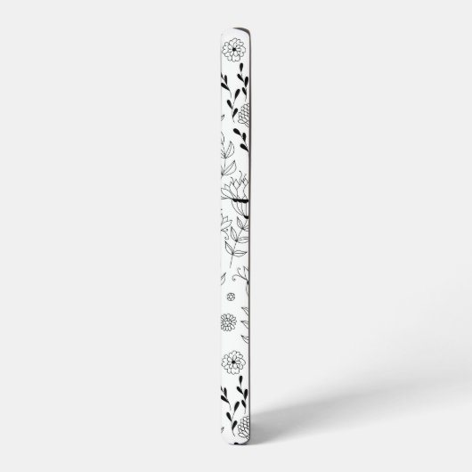 Dragonfly en bloemen samsung galaxy hoesje (Linkerkant)