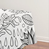 Dragonfly en bloemen tafelkleed (Voorbeeld)