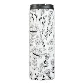 Dragonfly en bloemen thermosbeker (Achterkant)