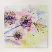 Dragonfly en Dandelions Jigzaag Puzzle Legpuzzel (Horizontaal)