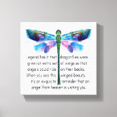Dragonfly en Engelen Canvas Afdruk (Voorkant)