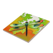 Dragonfly en Fractals Tile Tegeltje (Zijkant)