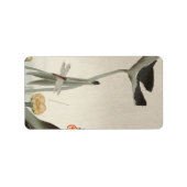 Dragonfly en Lotus, 1920, door Ohara Koson Etiket (Voorkant)