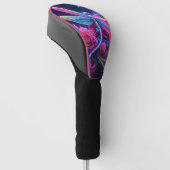 Dragonfly en Rozen Golfheadcover (Schuin)