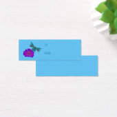 Dragonfly en Zinnia Flower Gift Label Mini Visitekaartjes (Bureau)
