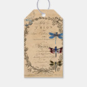 Dragonfly Ephemera Art Journal Label Cadeaulabel (Voorkant)