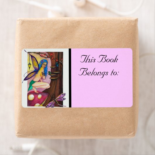 Dragonfly Fairy Book Label (Insitu)