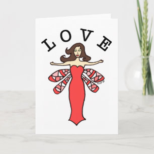 Dragonfly Fairy Love Note Kaart