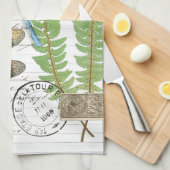  Dragonfly Fern French Kitchen Hand Towel Theedoek (Quarter Fold)