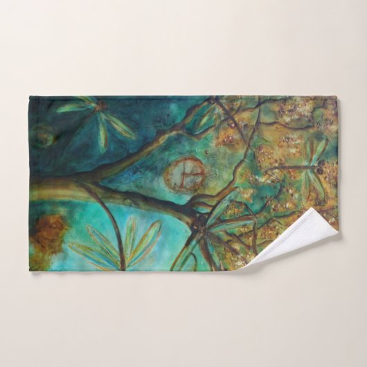 Dragonfly Flirtation (Serviette à main)