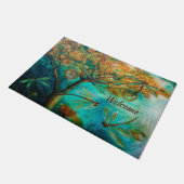 Dragonfly Flirtation Deurmat (Schuin)