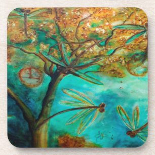 Dragonfly Flirtation Onderzetter