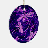 Dragonfly Flit Disco Keramisch Ornament (Rechts)