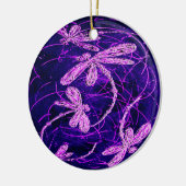 Dragonfly Flit Disco Keramisch Ornament (Links)