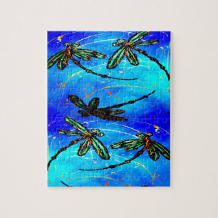 Dragonfly Flit Electric Blue Legpuzzel